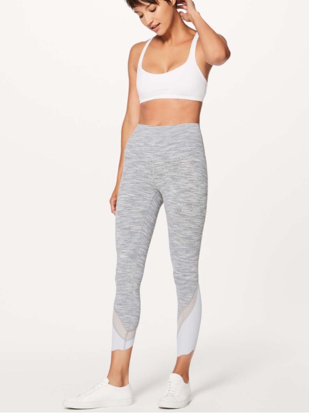 Lululemon Wunder Under Crop II Scallop Leggings